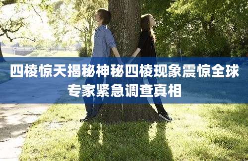 四棱惊天揭秘神秘四棱现象震惊全球专家紧急调查真相
