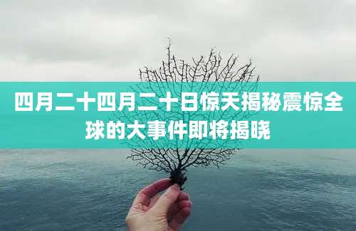 四月二十四月二十日惊天揭秘震惊全球的大事件即将揭晓
