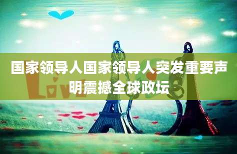 国家领导人国家领导人突发重要声明震撼全球政坛