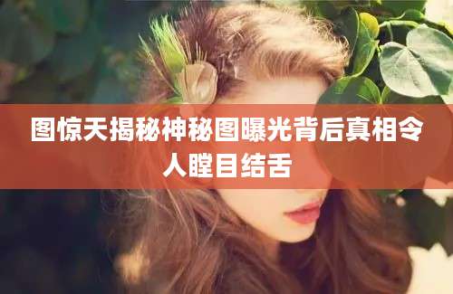 图惊天揭秘神秘图曝光背后真相令人瞠目结舌
