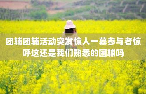 团辅团辅活动突发惊人一幕参与者惊呼这还是我们熟悉的团辅吗