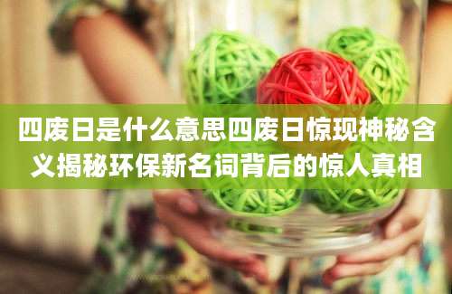 四废日是什么意思四废日惊现神秘含义揭秘环保新名词背后的惊人真相