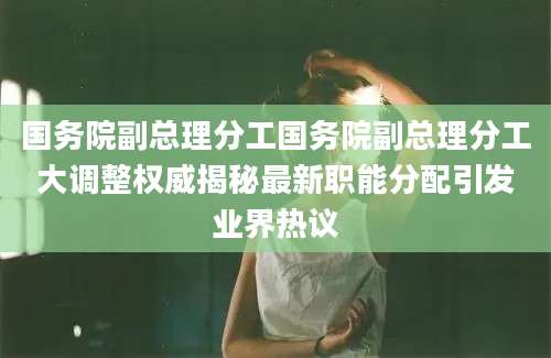 国务院副总理分工国务院副总理分工大调整权威揭秘最新职能分配引发业界热议
