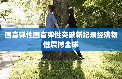 国富弹性国富弹性突破新纪录经济韧性震撼全球