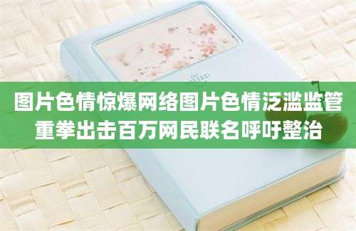 图片色情惊爆网络图片色情泛滥监管重拳出击百万网民联名呼吁整治