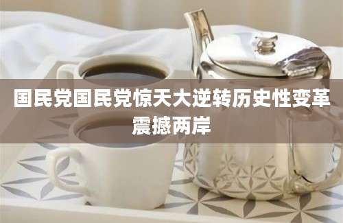 国民党国民党惊天大逆转历史性变革震撼两岸