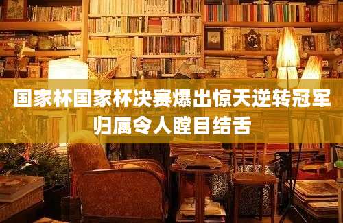 国家杯国家杯决赛爆出惊天逆转冠军归属令人瞠目结舌