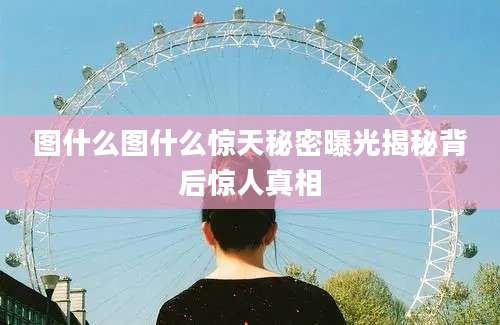 图什么图什么惊天秘密曝光揭秘背后惊人真相