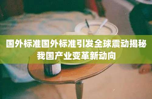 国外标准国外标准引发全球震动揭秘我国产业变革新动向