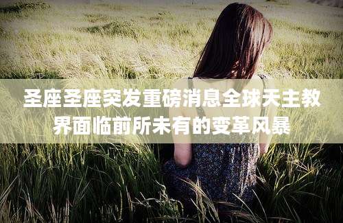 圣座圣座突发重磅消息全球天主教界面临前所未有的变革风暴