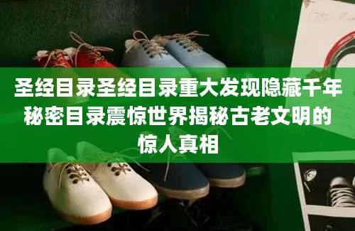 圣经目录圣经目录重大发现隐藏千年秘密目录震惊世界揭秘古老文明的惊人真相