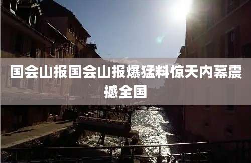 国会山报国会山报爆猛料惊天内幕震撼全国