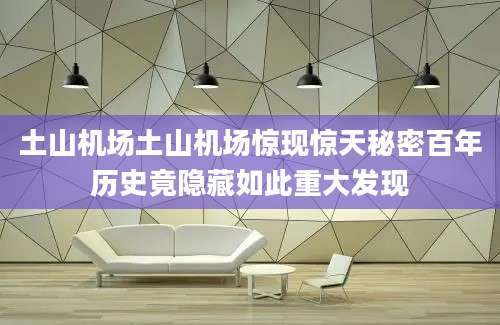 土山机场土山机场惊现惊天秘密百年历史竟隐藏如此重大发现