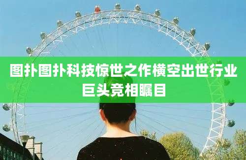 图扑图扑科技惊世之作横空出世行业巨头竞相瞩目