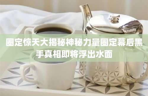 圈定惊天大揭秘神秘力量圈定幕后黑手真相即将浮出水面