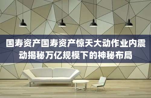 国寿资产国寿资产惊天大动作业内震动揭秘万亿规模下的神秘布局