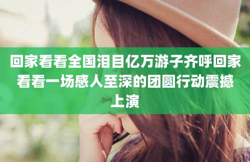 回家看看全国泪目亿万游子齐呼回家看看一场感人至深的团圆行动震撼上演