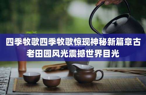 四季牧歌四季牧歌惊现神秘新篇章古老田园风光震撼世界目光