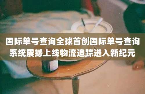 国际单号查询全球首创国际单号查询系统震撼上线物流追踪进入新纪元