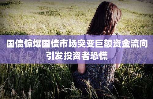 国债惊爆国债市场突变巨额资金流向引发投资者恐慌