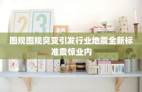 图规图规突变引发行业地震全新标准震惊业内