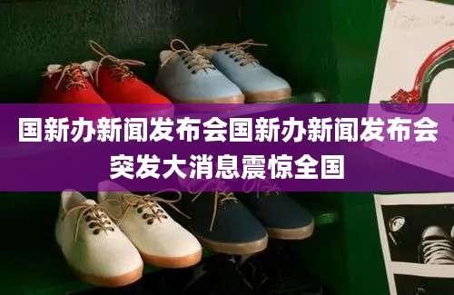 国新办新闻发布会国新办新闻发布会突发大消息震惊全国
