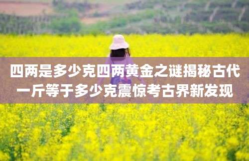 四两是多少克四两黄金之谜揭秘古代一斤等于多少克震惊考古界新发现