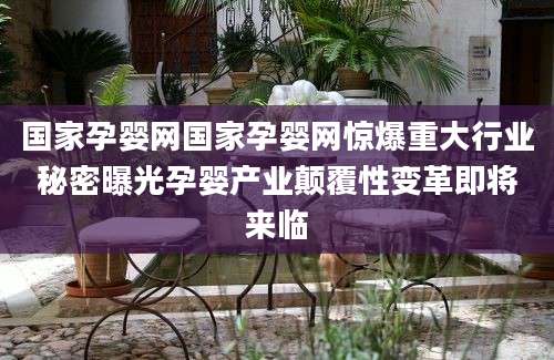 国家孕婴网国家孕婴网惊爆重大行业秘密曝光孕婴产业颠覆性变革即将来临