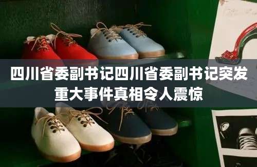 四川省委副书记四川省委副书记突发重大事件真相令人震惊