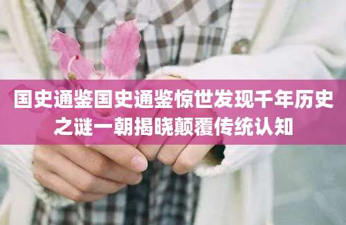 国史通鉴国史通鉴惊世发现千年历史之谜一朝揭晓颠覆传统认知