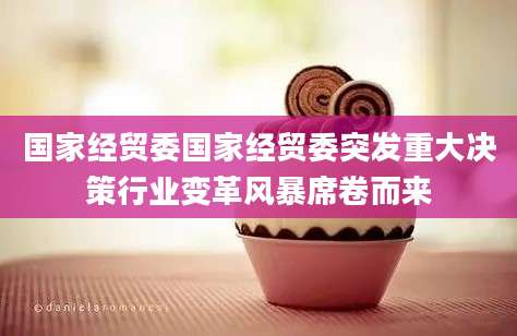 国家经贸委国家经贸委突发重大决策行业变革风暴席卷而来