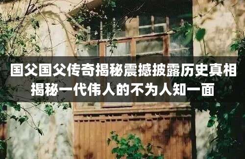 国父国父传奇揭秘震撼披露历史真相揭秘一代伟人的不为人知一面